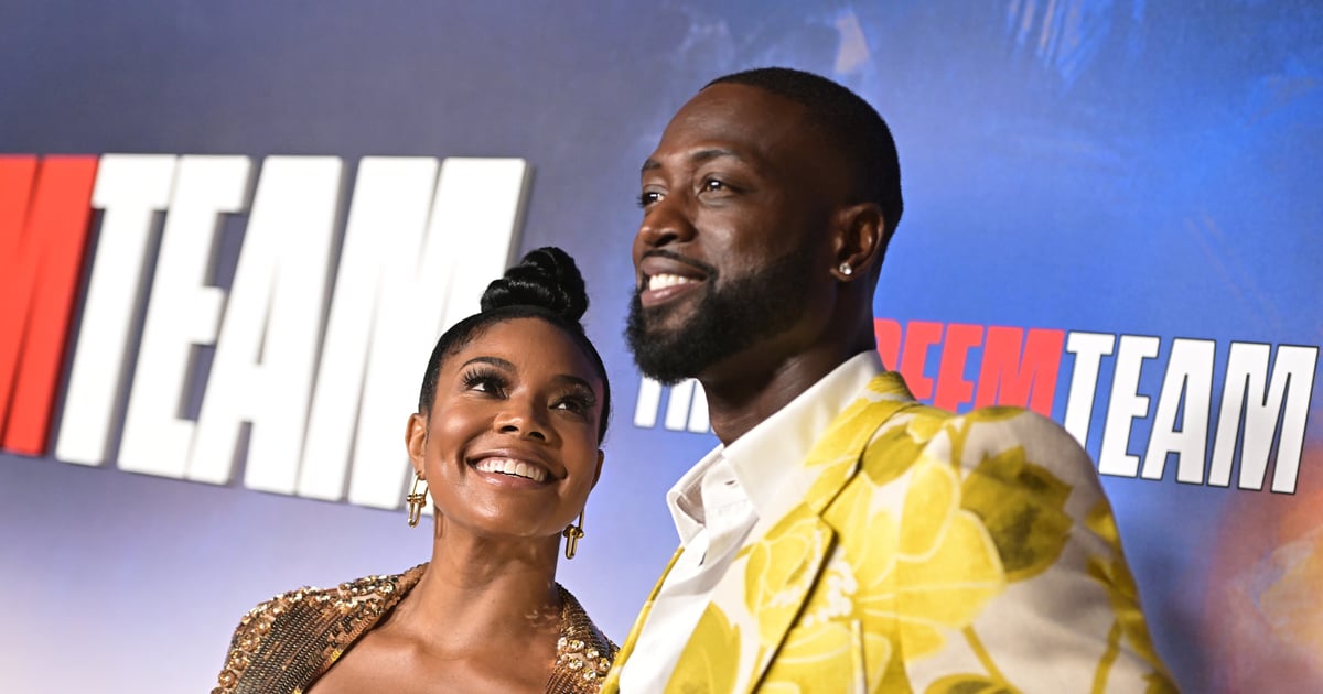 Gabrielle Union and Dwyane Wade Match in Gold at the “Redeem Team” Premiere