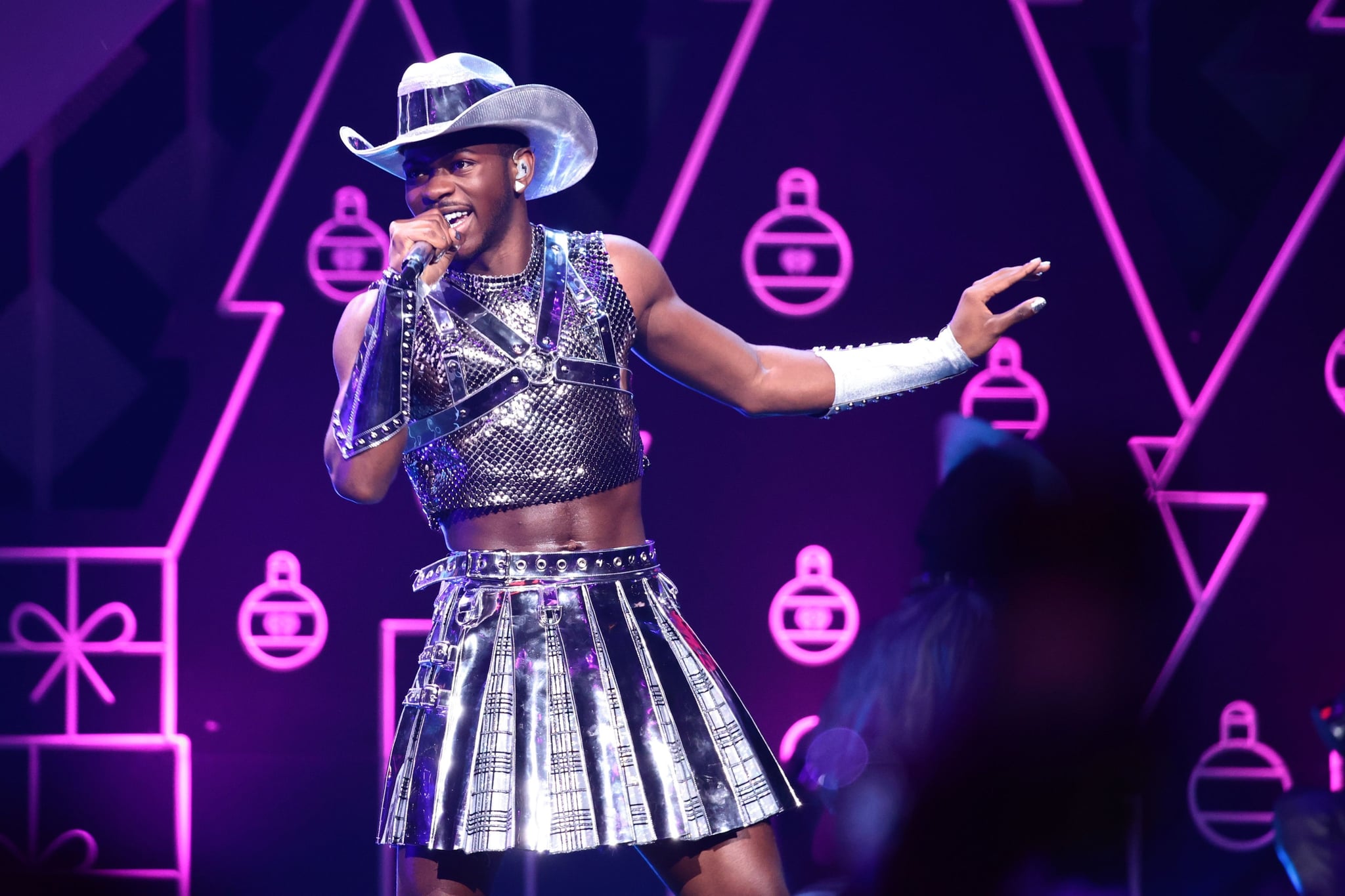 Lil Nas X performs onstage during iHeartRadio Z100 Jingle Ball 2021