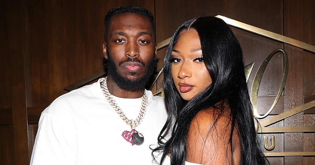 Megan Thee Stallion Does Anniversary Date Night in a Sheer Sequin Dress