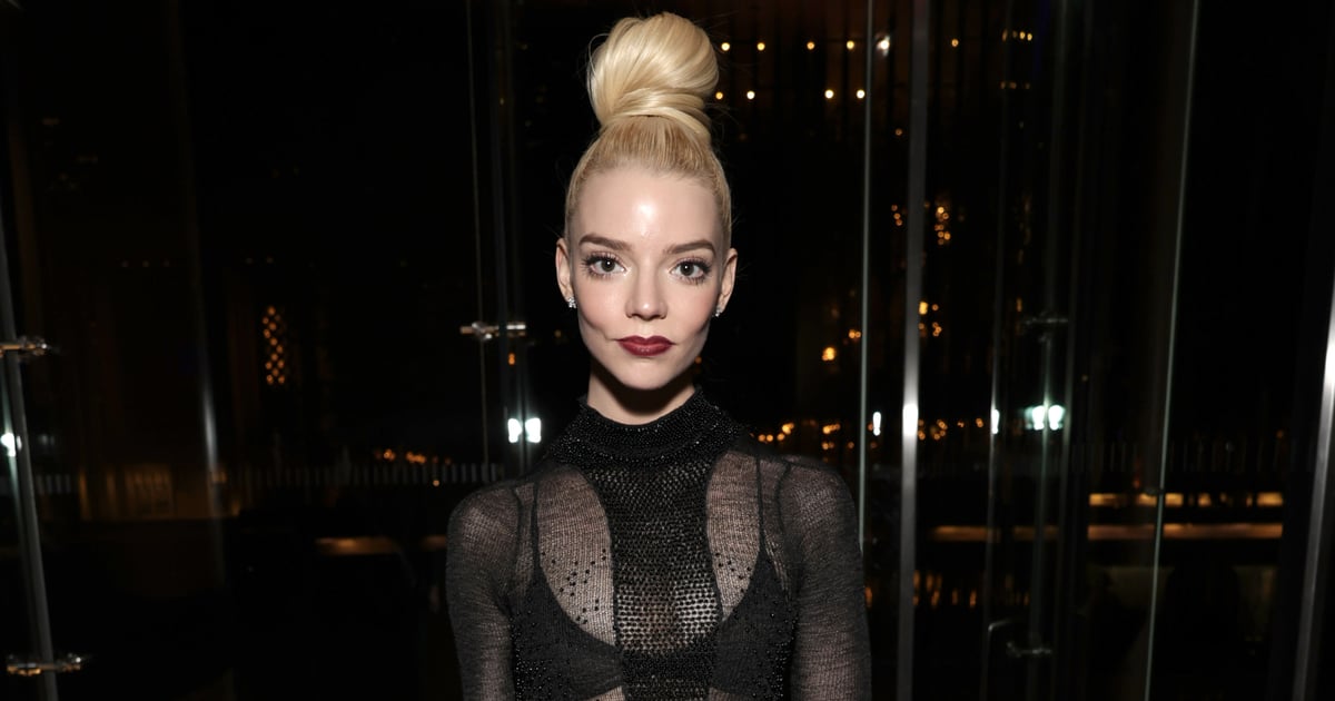 Anya Taylor-Joy Nails the Exposed-Underwear Trend in a See-Through Dress