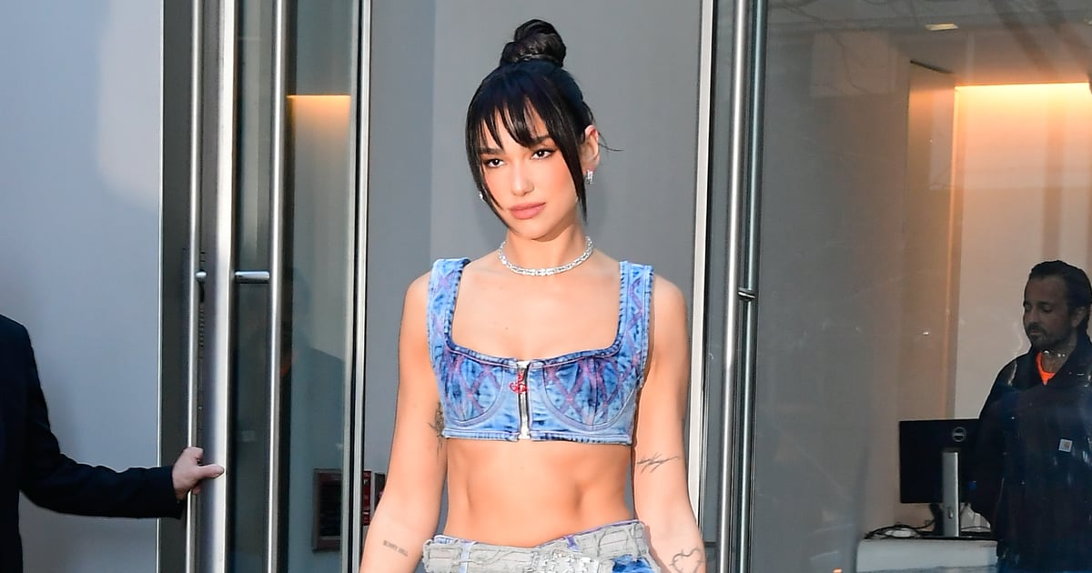 Dua Lipa’s Low-Rise Miniskirt Is Basically a Strip of Denim