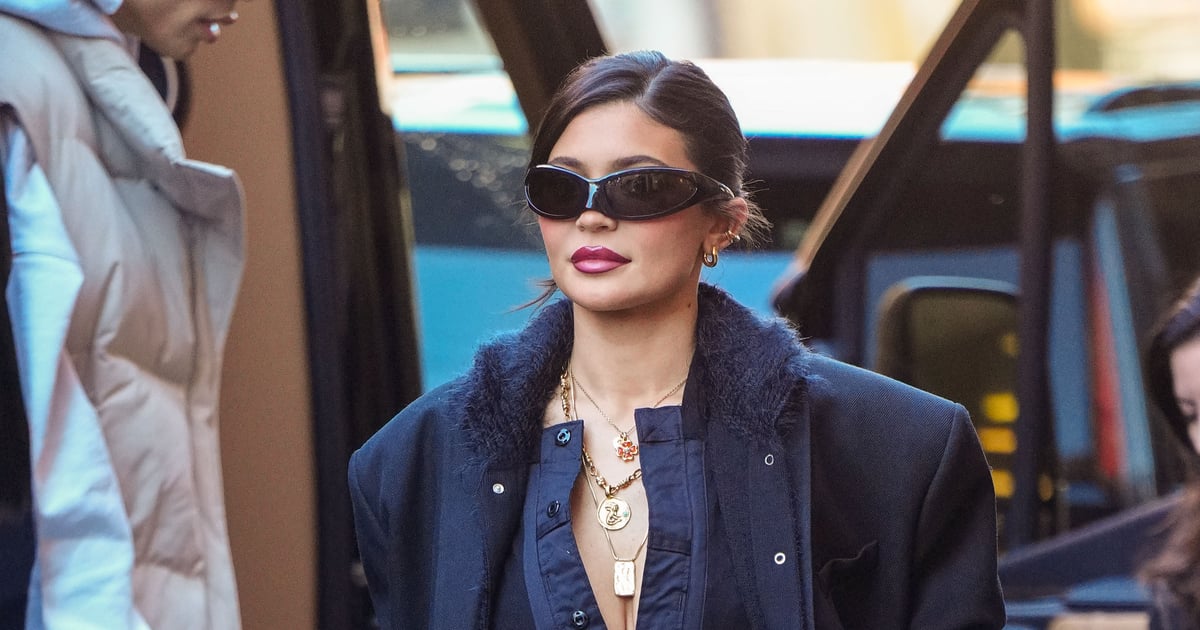 Kylie Jenner Puts a Sultry Spin on the Cardigan by Undoing All the Buttons