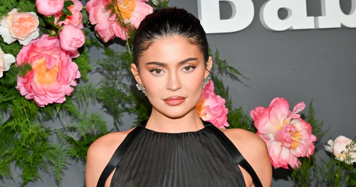 Kylie Jenner Wears a Completely Sheer, Backless Gown With a Striking Leg Slit