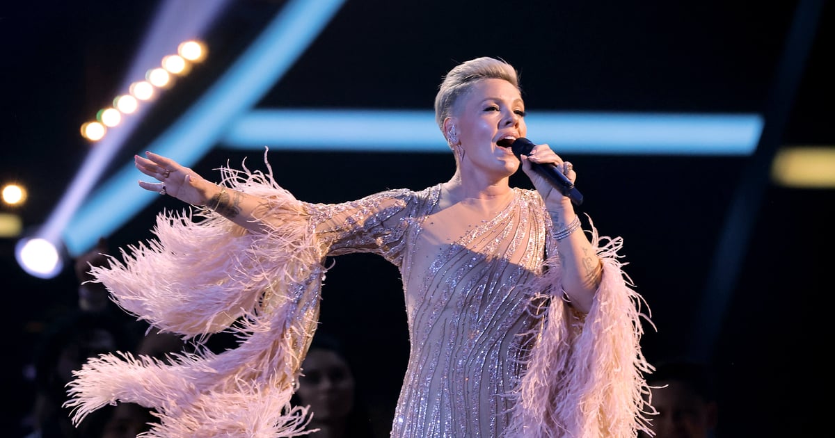 Pink Honors Olivia Newton-John at the AMAs With “Hopelessly Devoted to You” Performance