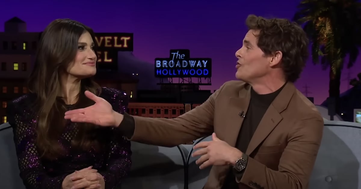 Watch “Disenchanted” Stars James Marsden and Idina Menzel Spontaneously Sing an “Aladdin” Duet