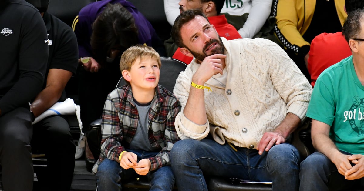 Ben Affleck and Son Samuel Hang Courtside at an NBA Game