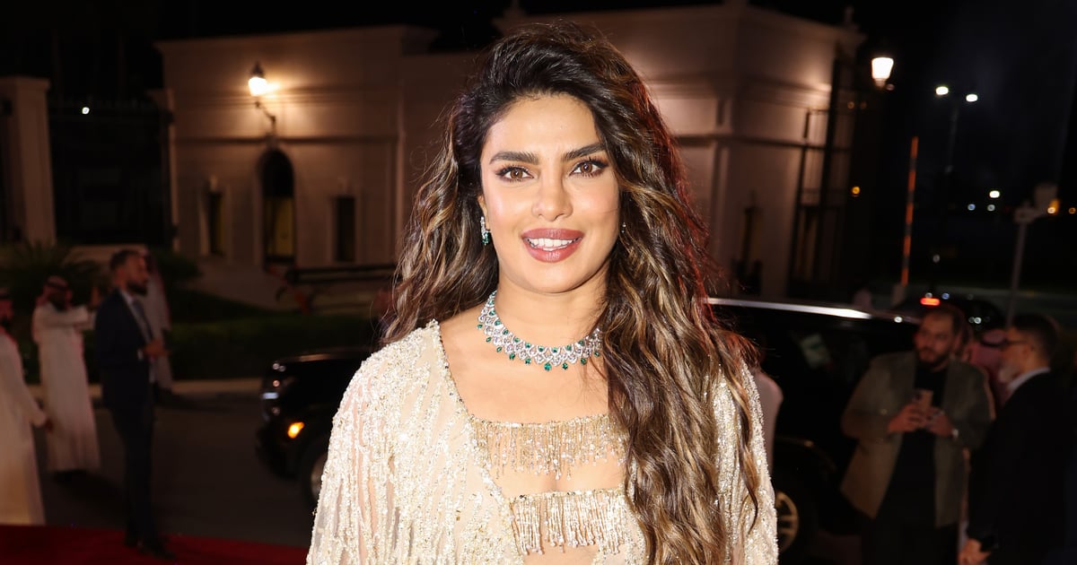 Priyanka Chopra’s Naked Dress Features 2 Shimmering Chest Cutouts