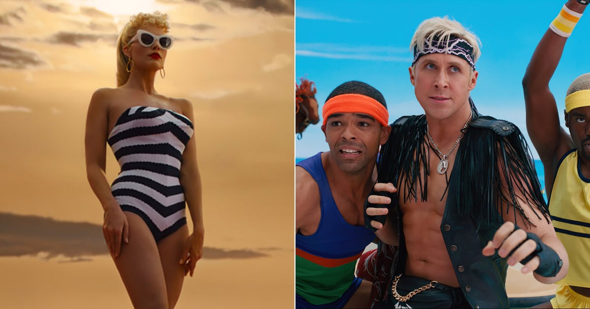 Ryan Gosling Wears an Ab-Baring Fringe Vest in New “Barbie” Trailer